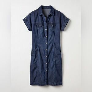 Mexx Indigo Button-Up Denim Dress